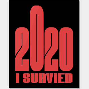 I survived 2020 Funny Corona,Quarantine,Stay at home,Social Distancing Posters and Art